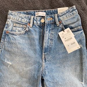 Zara high rise mom fit